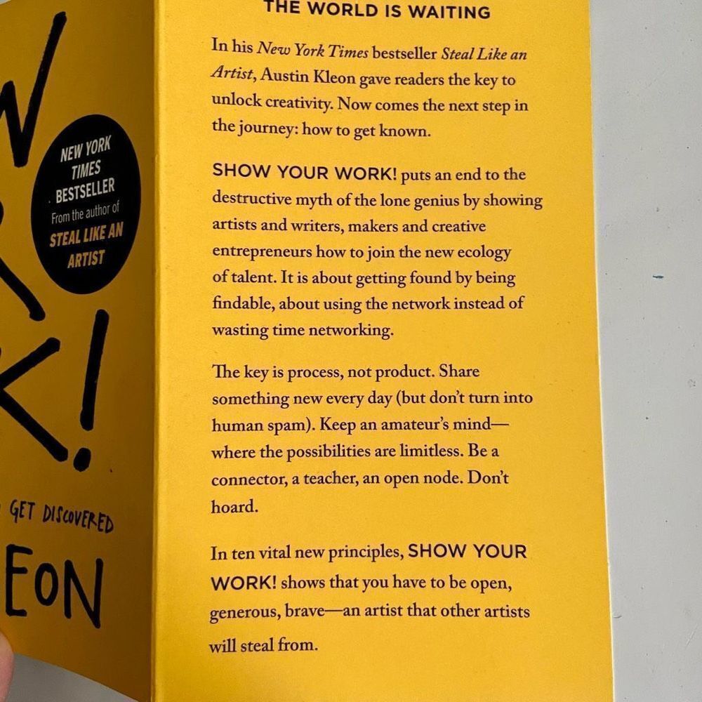 Show Your Work! Share Your Creativity and Get Noticed Book - Picture 3 of 3